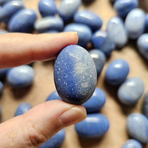 Blue Quartz Tumbled Stones