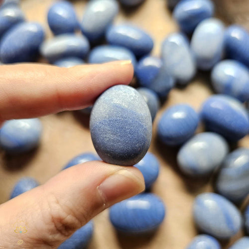 Blue Quartz Tumbled Stones