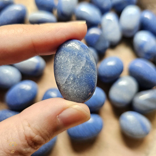 Blue Quartz Tumbled Stones