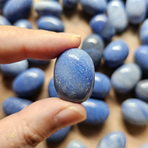 Blue Quartz Tumbled Stones