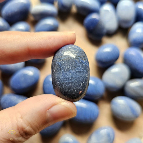 Blue Quartz Tumbled Stones