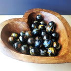 Blue Tiger's Eye Spheres (Hawk's Eye) | Deep Vision