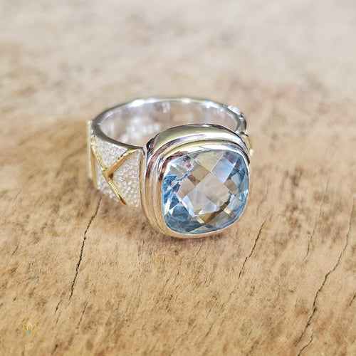 Blue Topaz Ring | Divine Energy