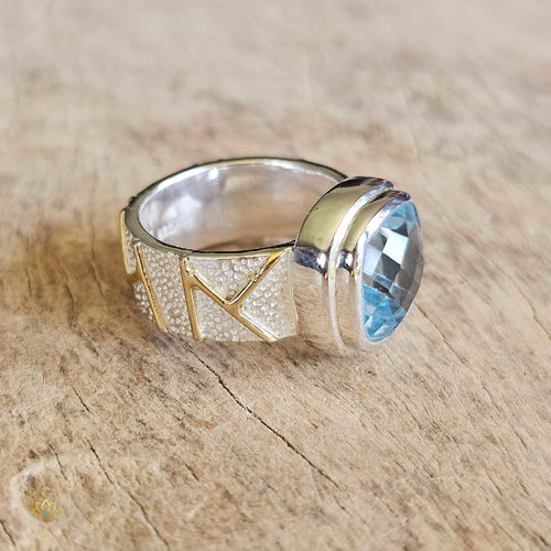 Blue Topaz Ring | Divine Energy