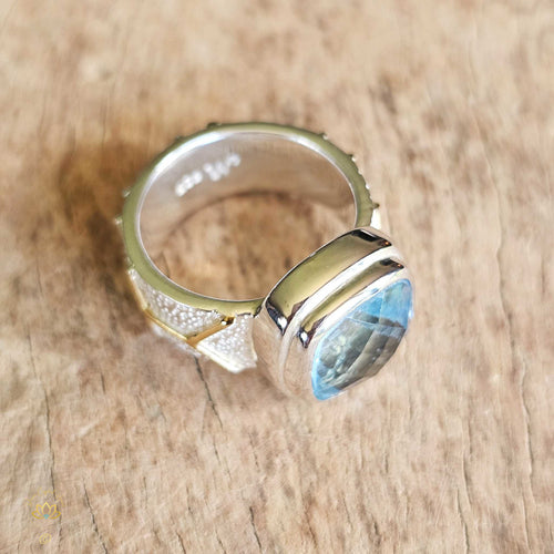 Blue Topaz Ring | Divine Energy