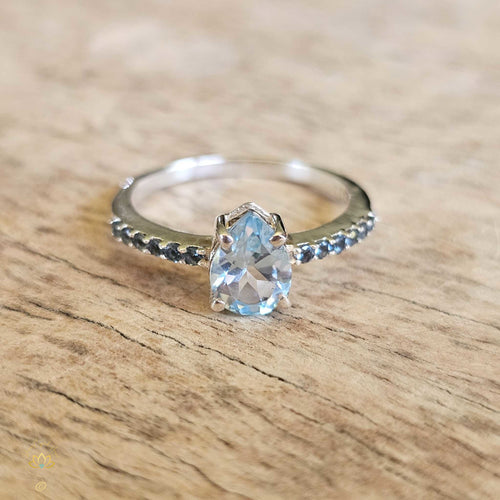 Blue Topaz Ring | Serene Embrace