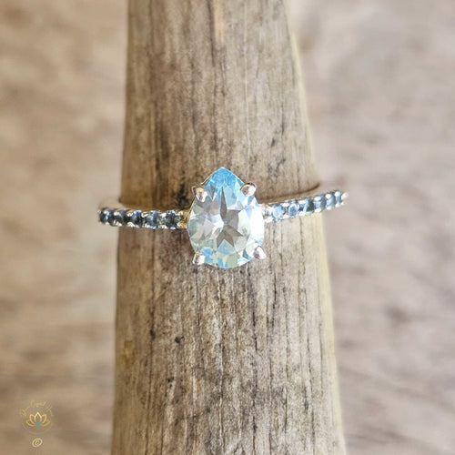 Blue Topaz Ring | Serene Embrace