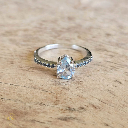 Blue Topaz Ring | Serene Embrace