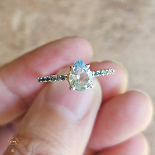 Blue Topaz Ring | Serene Embrace