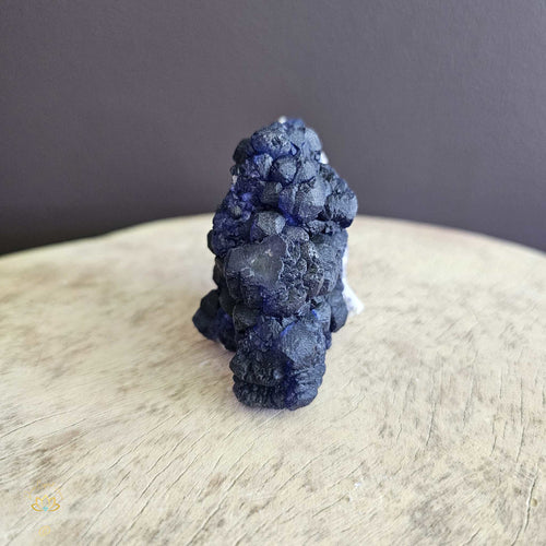 Blueberry Fluorite On Quartz Matrix | Specimen 202gms