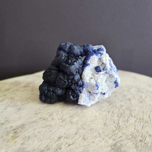 Blueberry Fluorite On Quartz Matrix | Specimen 202gms