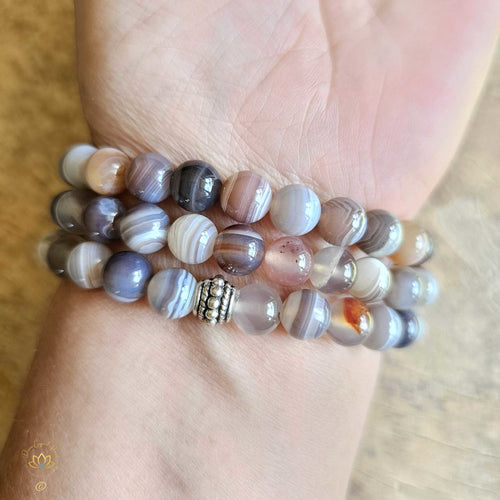 Botswana Agate Bracelet | 8mm Beads