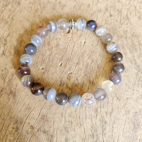 Botswana Agate Bracelet | 8mm Beads