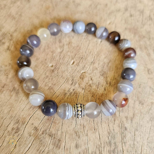 Botswana Agate Bracelet | 8mm Beads