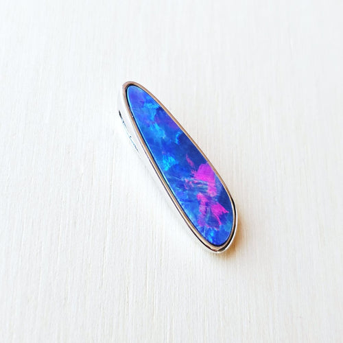 Boulder Opal Doublet Pendant | Celestial Flash