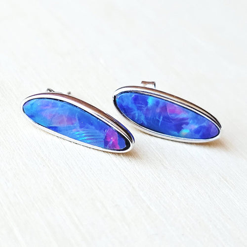Boulder Opal Doublet Studs | Elemental Flash