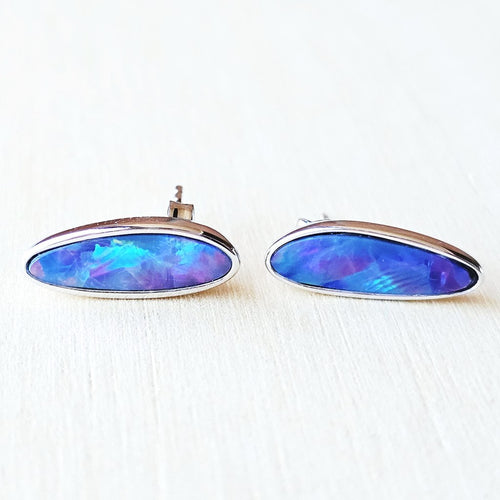 Boulder Opal Doublet Studs | Elemental Flash