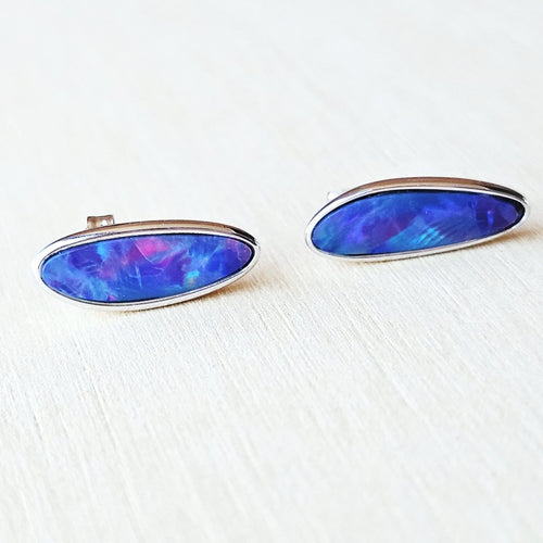 Boulder Opal Doublet Studs | Elemental Flash