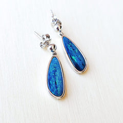 Boulder Opal Doublet Studs | Solarstream Opal