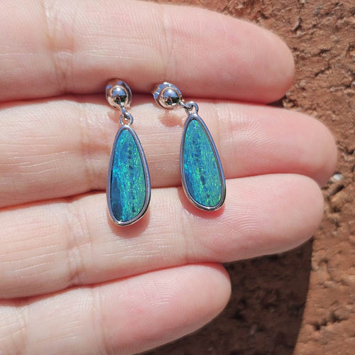 Boulder Opal Doublet Studs | Solarstream Opal