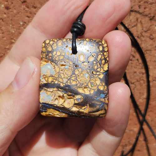 Boulder Opal Pendant | Tribal Flow Opal