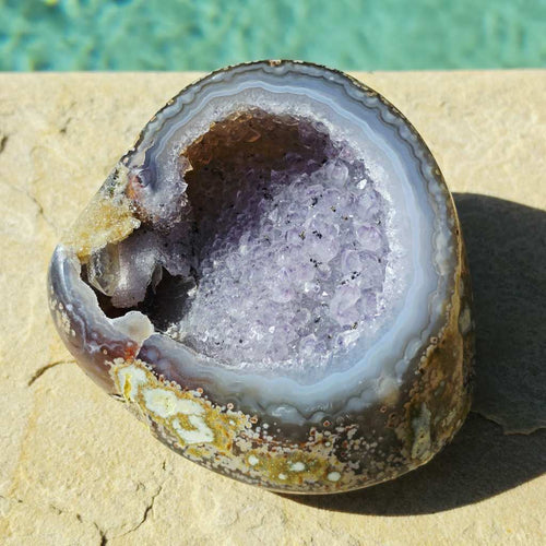 Brazilian Agate & Quartz Geode | The Celestial Keep