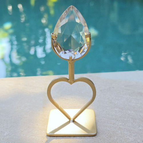Brazilian Citrine Diamond | On Stand