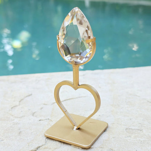Brazilian Citrine Diamond | On Stand