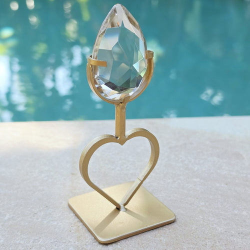 Brazilian Citrine Diamond | On Stand