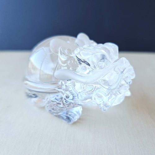 Brazilian Clear Quartz Dragon Turtle | The Quartz Guardian