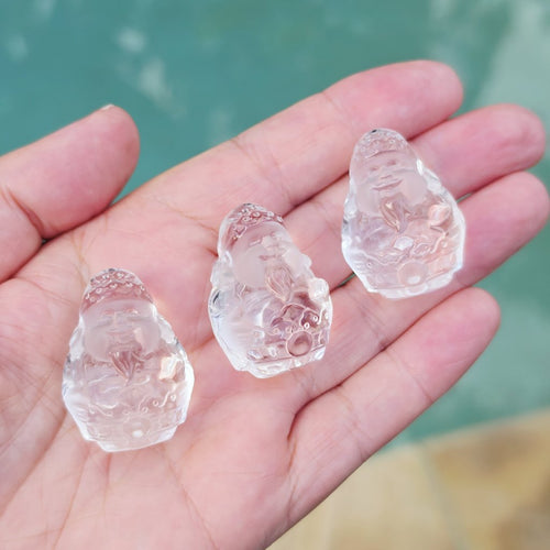 Brazilian Clear Quartz God Of Wealth |  Money Gods