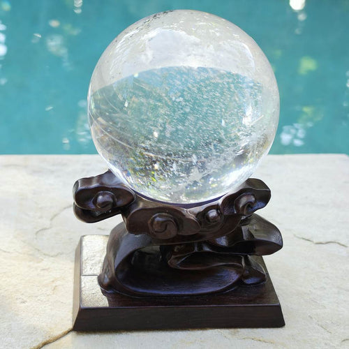 Brazilian Inclusion Quartz Sphere | Suspended Garden 1.1kgs