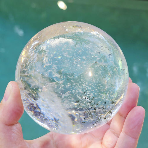 Brazilian Inclusion Quartz Sphere | Suspended Garden 1.1kgs