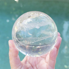 Brazilian Inclusion Quartz Sphere | Suspended Garden 1.1kgs