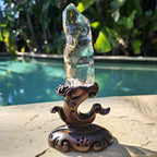 Brazilian Light Smoky Quartz Flame | Natural Phantom