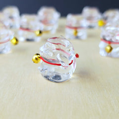 Brazilian Natural Quartz - A Grade Lucky Cat Carvings | Bells Of Fortune