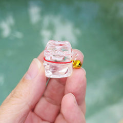 Brazilian Natural Quartz - A Grade Lucky Cat Carvings | Bells Of Fortune