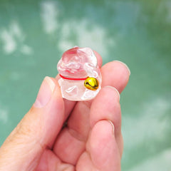 Brazilian Natural Quartz - A Grade Lucky Cat Carvings | Bells Of Fortune