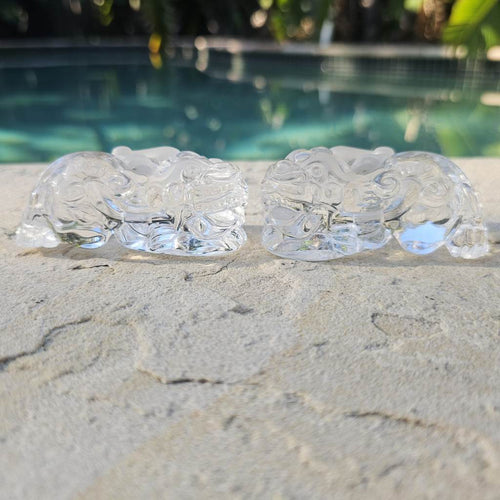 Brazilian Quartz Pixiu Pair | Imperial Pixiu Guardians Of Light
