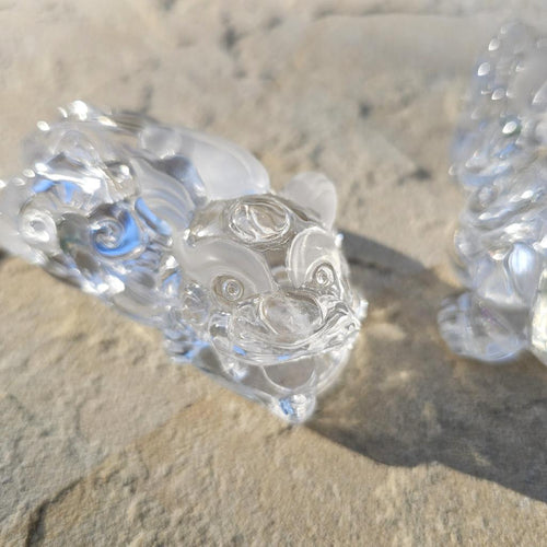 Brazilian Quartz Pixiu Pair | Imperial Pixiu Guardians Of Light