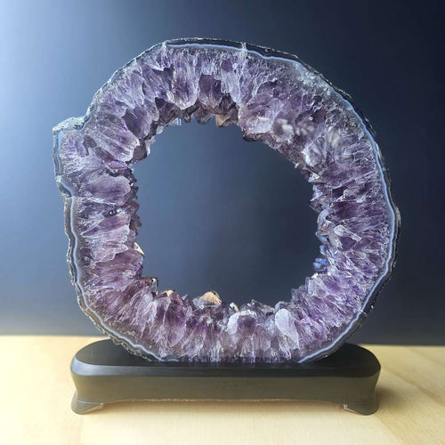 Brazillian Amethyst Portal On Stand | Portal Of Alignment