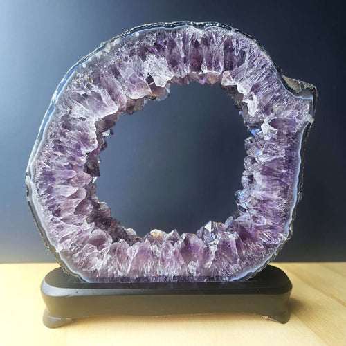 Brazillian Amethyst Portal On Stand | Portal Of Alignment
