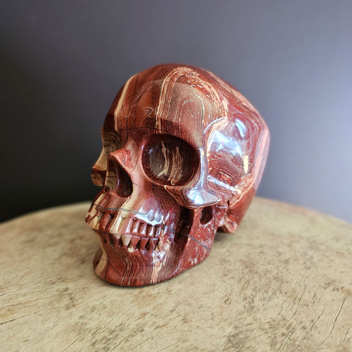 Brecciated Red Jasper Skull | Guardian Of Endurance