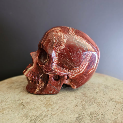 Brecciated Red Jasper Skull | Guardian Of Endurance