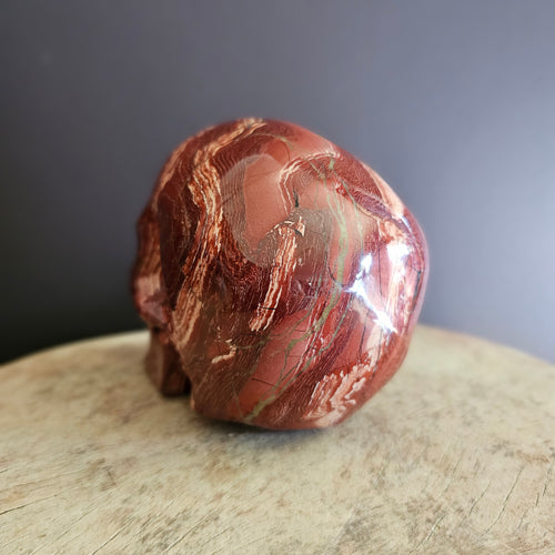 Brecciated Red Jasper Skull | Guardian Of Endurance