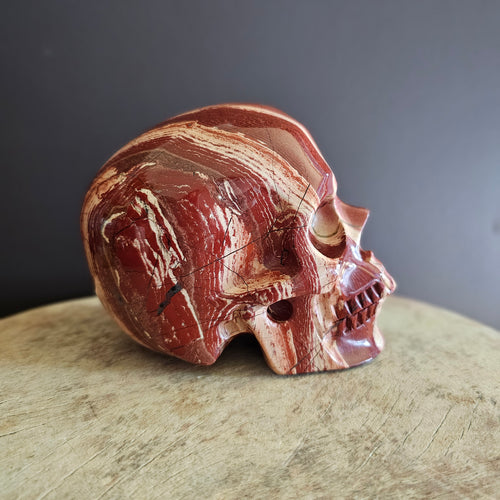 Brecciated Red Jasper Skull | Guardian Of Endurance