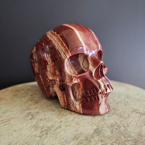 Brecciated Red Jasper Skull | Guardian Of Endurance