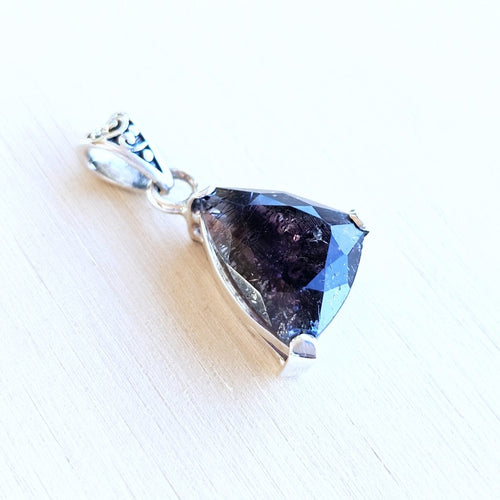 Cacoxenite Faceted Pendant | Precision Energy And Inner Shift