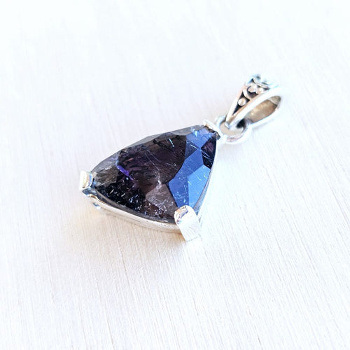 Cacoxenite Faceted Pendant | Precision Energy And Inner Shift