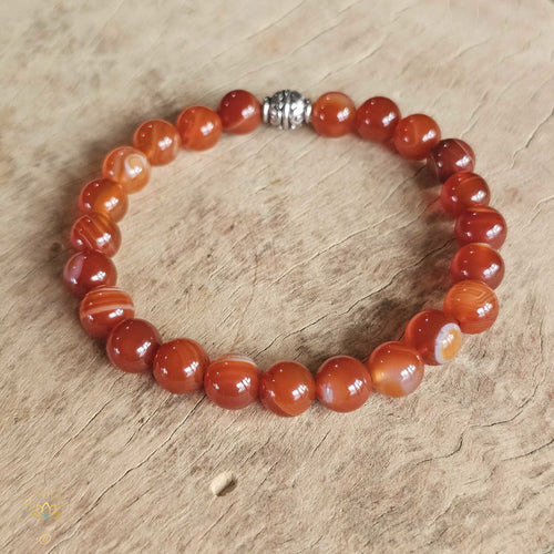 Carnelian Bracelet | 8mm Beads